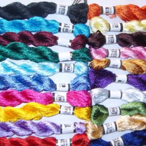 20 New SILK Hand Embroidery Threads /Floss Skeins