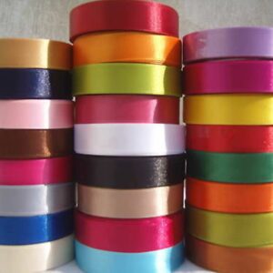 20 ROLLS SATIN RIBBON, 20 COLOURS 20 MM,3/4" RRP Over  £60.00