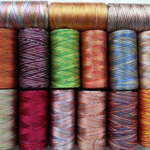 15 Multi Shaded Embriodery Thread Spools 15 Colours