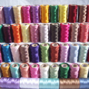 50 Spools of Sewing Machine Silk Art Embroidery Threads