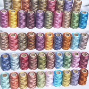 30 Double/Multi Shaded Embroidery Thread Spools 30 different Colour