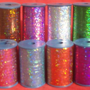 7 Large Lurex Metallic Threads Holographic – 1/32 Inch Width, Shiny Decorative Craft Thread for Embroidery, Weaving, Sewing, Crochet, Jewelry Making, DIY Arts & Crafts, 2,500 Meters Spools